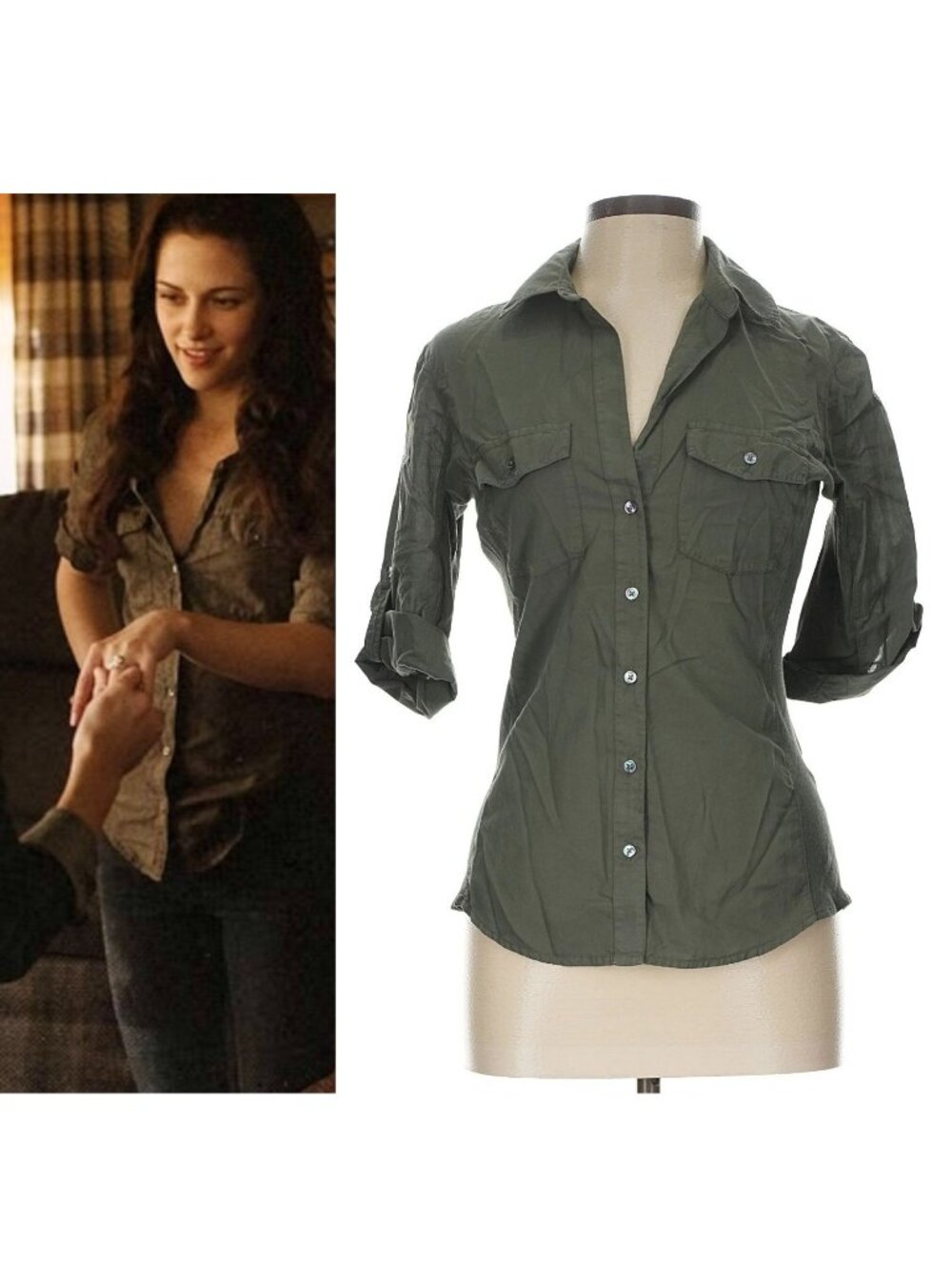 ASO BELLA SWAN TWILIGHT BREAKING DAWN Contrast Panel Shirt Top NEW NWT RARE